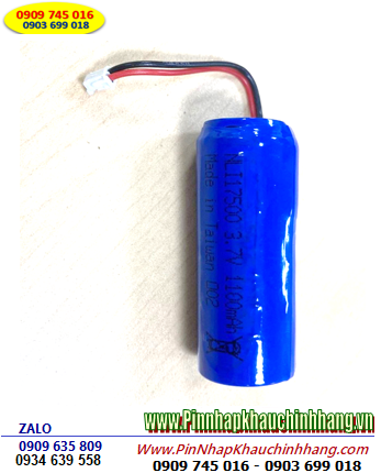 Pin sạc NLI17500-1100mAh 3.7V, Pin sạc Lithium NLI17500-1100mAh chính hãng (Loại có Zắc cắm)